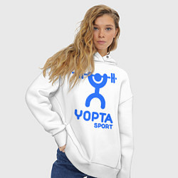 Толстовка оверсайз женская Yopta Sport, цвет: белый — фото 2