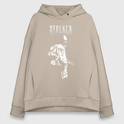 Толстовка оверсайз женская STALKER: Shadow of Chernobyl, цвет: миндальный