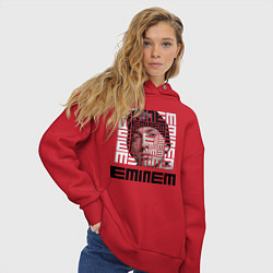 Толстовка оверсайз женская Eminem labyrinth, цвет: красный — фото 2