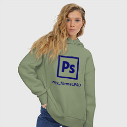 Толстовка оверсайз женская Photoshop, цвет: авокадо — фото 2
