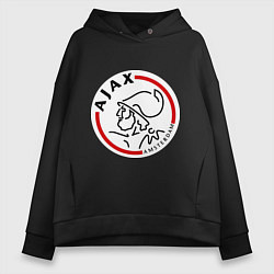 Толстовка оверсайз женская Ajax FC, цвет: черный