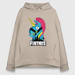 Толстовка оверсайз женская Fortnite Unicorn, цвет: миндальный