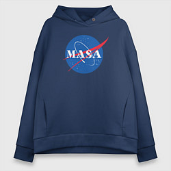 Толстовка оверсайз женская NASA: Masa, цвет: тёмно-синий
