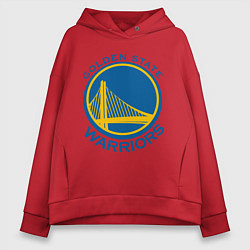 Толстовка оверсайз женская Golden state Warriors, цвет: красный