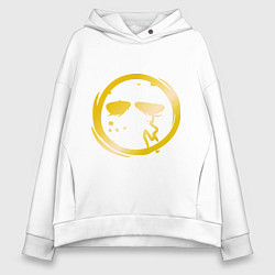 Толстовка оверсайз женская Danny, цвет: белый