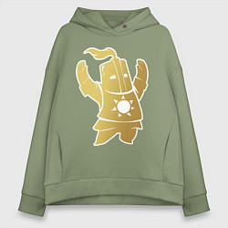 Толстовка оверсайз женская Praise the Sun!, цвет: авокадо