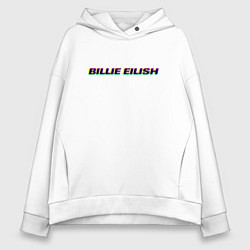 Толстовка оверсайз женская Billie Eilish, цвет: белый