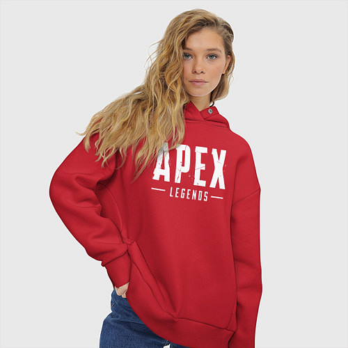 Женское худи оверсайз Apex Legends / Красный – фото 3