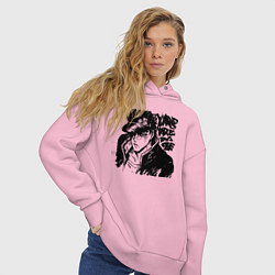 Толстовка оверсайз женская JoJo, цвет: светло-розовый — фото 2