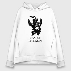 Толстовка оверсайз женская Praise the Sun, цвет: белый