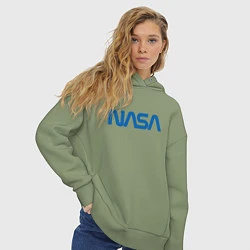 Толстовка оверсайз женская NASA, цвет: авокадо — фото 2