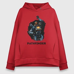 Толстовка оверсайз женская Apex Legends: Pathfinder, цвет: красный