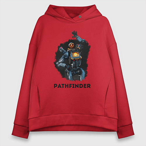 Женское худи оверсайз Apex Legends: Pathfinder / Красный – фото 1