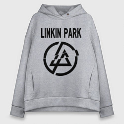 Толстовка оверсайз женская Linkin Park, цвет: меланж