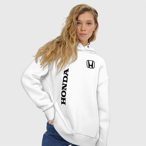 Женское худи оверсайз HONDA / Белый – фото 3