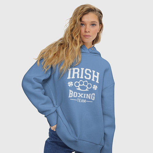 Женское худи оверсайз Irish Boxing / Мягкое небо – фото 3