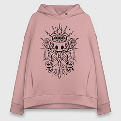 Толстовка оверсайз женская Hollow Knight, цвет: пыльно-розовый