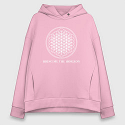 Толстовка оверсайз женская BRING ME THE HORIZON, цвет: светло-розовый