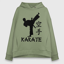 Толстовка оверсайз женская Karate craftsmanship, цвет: авокадо