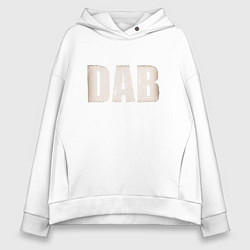 Толстовка оверсайз женская DAB, цвет: белый