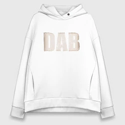 Толстовка оверсайз женская DAB, цвет: белый