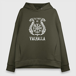 Толстовка оверсайз женская Valhalla, цвет: хаки