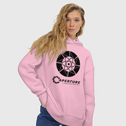 Толстовка оверсайз женская PORTAL, цвет: светло-розовый — фото 2