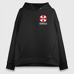 Толстовка оверсайз женская UMBRELLA CORP, цвет: черный