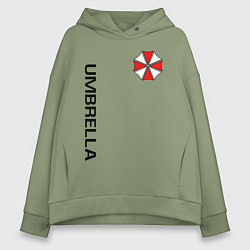 Толстовка оверсайз женская UMBRELLA CORP, цвет: авокадо