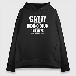 Толстовка оверсайз женская Gatti Boxing Club, цвет: черный