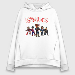 Толстовка оверсайз женская ROBLOX, цвет: белый