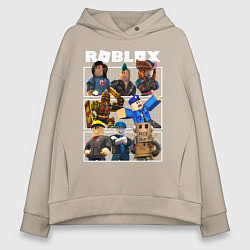 Толстовка оверсайз женская ROBLOX, цвет: миндальный