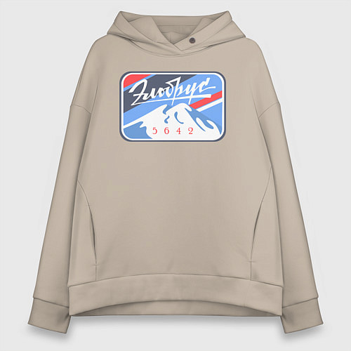 Женское худи оверсайз Эльбрус 5642 / Миндальный – фото 1