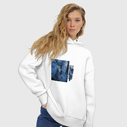 Толстовка оверсайз женская Billie eilish, цвет: белый — фото 2