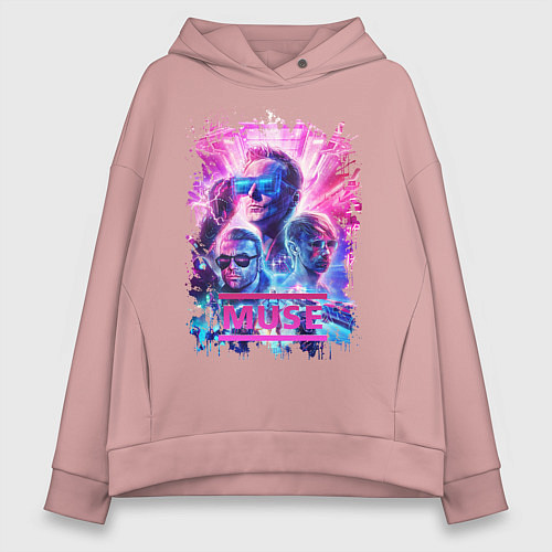 Женское худи оверсайз Muse / Пыльно-розовый – фото 1