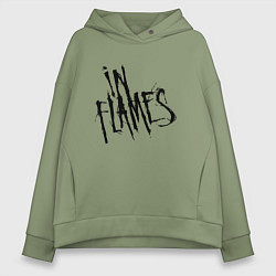 Толстовка оверсайз женская In Flames, цвет: авокадо