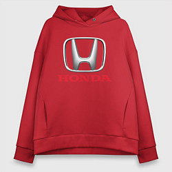 Толстовка оверсайз женская HONDA, цвет: красный