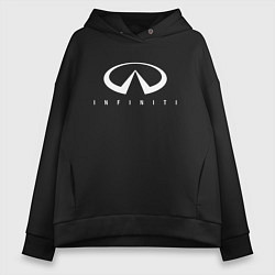 Толстовка оверсайз женская Infinity, цвет: черный