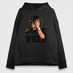 Толстовка оверсайз женская Juice WRLD, цвет: черный