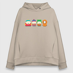 Толстовка оверсайз женская SOUTH PARK, цвет: миндальный