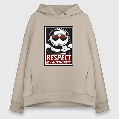 Женское худи оверсайз ЮЖНЫЙ ПАРК / Миндальный – фото 1