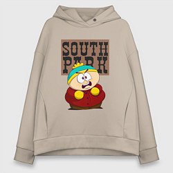 Толстовка оверсайз женская ЮЖНЫЙ ПАРК, цвет: миндальный