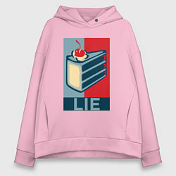 Толстовка оверсайз женская PORTAL, цвет: светло-розовый