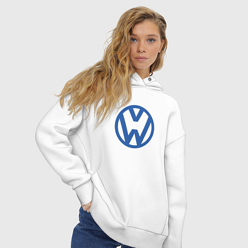 Женское худи оверсайз Volkswagen / Белый – фото 3