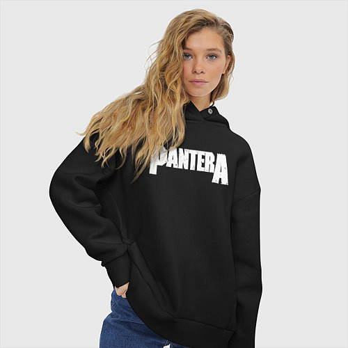 Женское худи оверсайз Pantera / Черный – фото 3