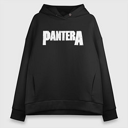 Толстовка оверсайз женская Pantera, цвет: черный