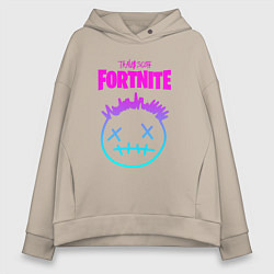 Толстовка оверсайз женская TRAVIS SCOTT X FORTNITE, цвет: миндальный