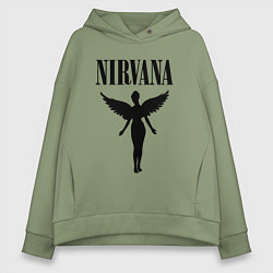 Толстовка оверсайз женская NIRVANA, цвет: авокадо