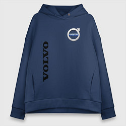 Толстовка оверсайз женская VOLVO, цвет: тёмно-синий