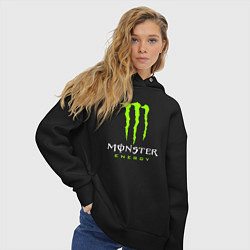 Толстовка оверсайз женская MONSTER ENERGY, цвет: черный — фото 2